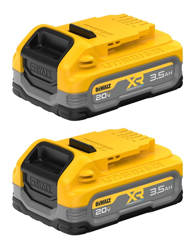 DEWALT DEWALT XR POWERSTACK 20V MAX Series DCBP320-2 Battery, 20 V Battery, 3.5 Ah TOOLS DEWALT