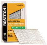 BOSTITCH Bostitch FN1540-1M Finish Nail, 2-1/2 in L, 15 ga Gauge, Steel, Bright, Flat Head, Smooth Shank HARDWARE & FARM SUPPLIES BOSTITCH