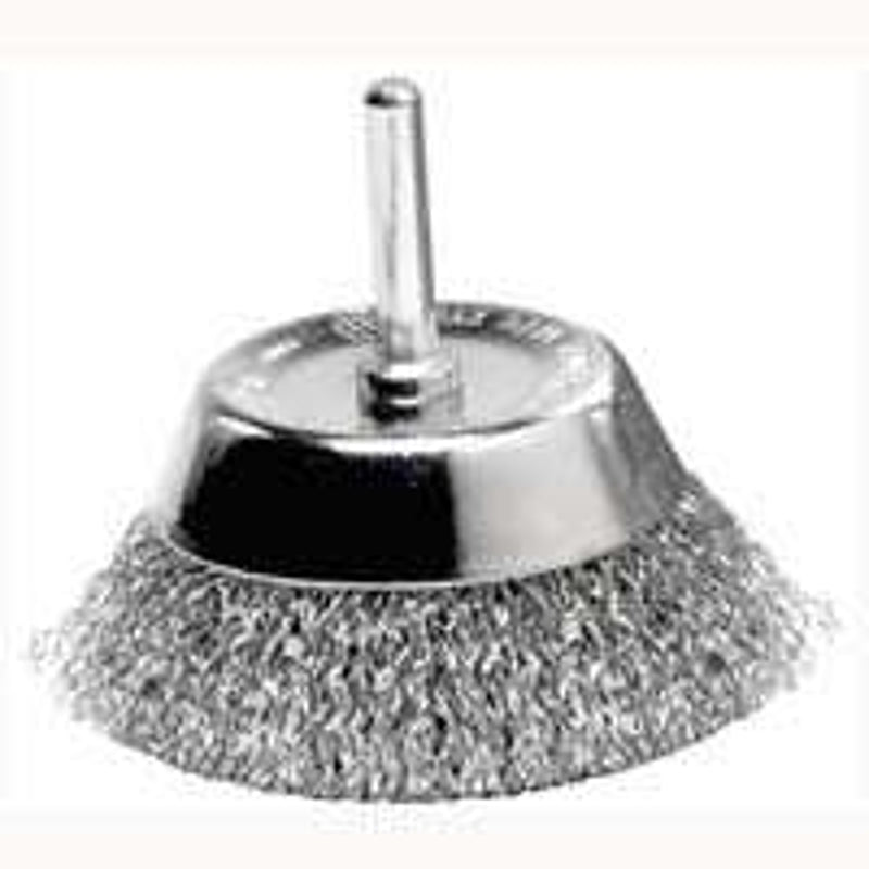 WEILER Weiler 36417 Wire Cup Brush, 1-3/4 in Dia, 1/4 in Arbor, Steel Bristle TOOLS WEILER
