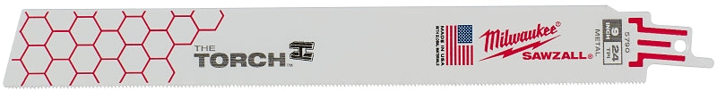 MILWAUKEE Milwaukee 48-00-5790 Reciprocating Saw Blade, 1 in W, 9 in L, 24 TPI, Bi-Metal Cutting Edge TOOLS MILWAUKEE