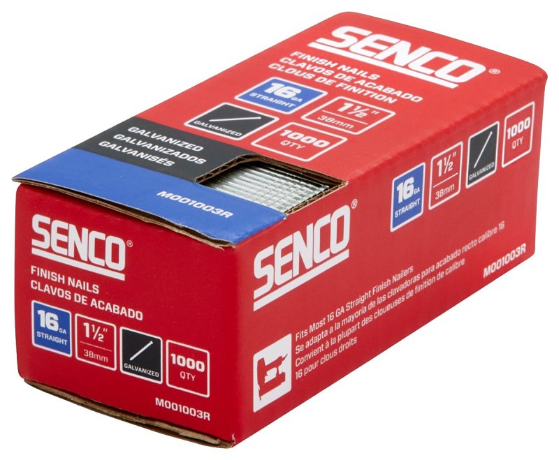 SENCO FINISH NAIL GALV 16GA 1-1/2IN