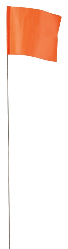 EMPIRE Empire 78002 Stake Flag, Orange, 2-1/2 in W Flag, 3-1/2 in H Flag TOOLS EMPIRE