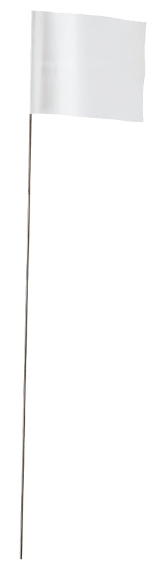 EMPIRE Empire 78006 Stake Flag, White, 2-1/2 in W Flag, 3-1/2 in H Flag TOOLS EMPIRE