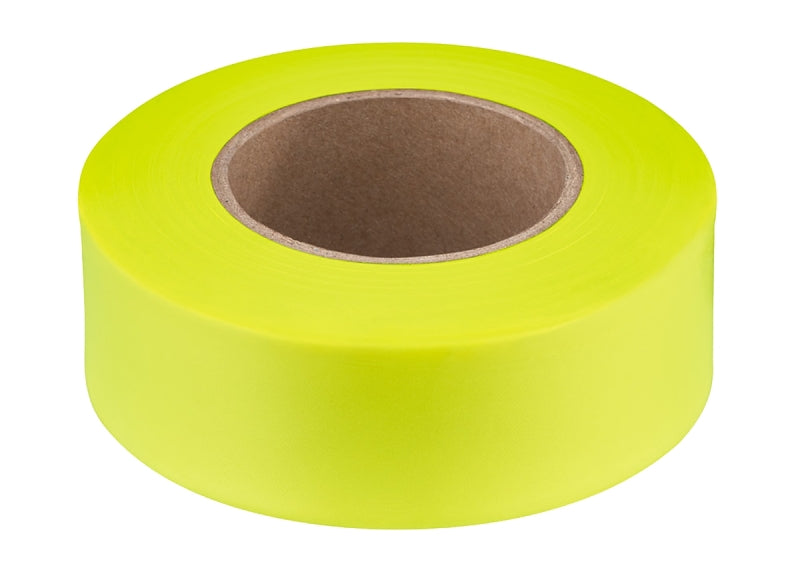 EMPIRE Empire 77-004 Flagging Tape, 200 ft L, 1 in W, Yellow, Plastic TOOLS EMPIRE