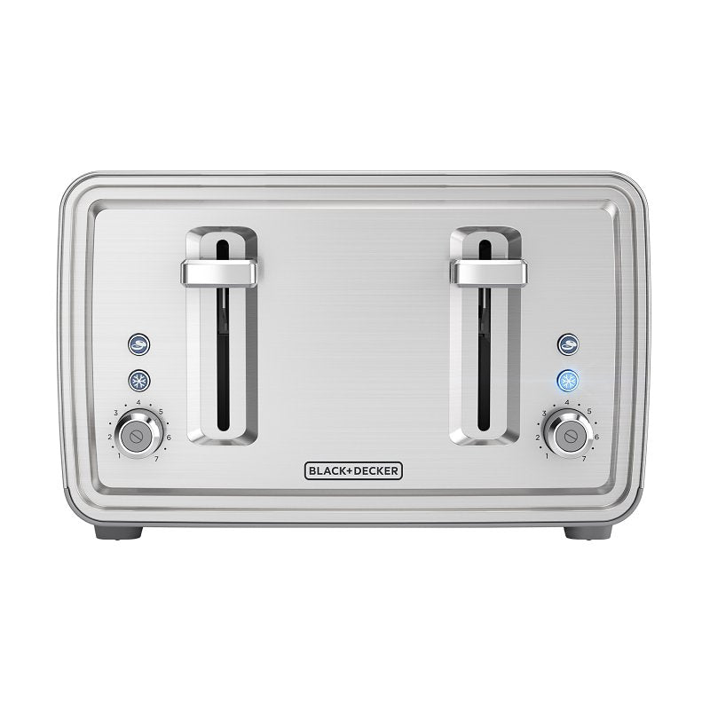 APPLICA CONSUMER PRODUCTS Black+Decker TR4900SSD Toaster, 1500 W, 4-Slice, 7, Stainless Steel, Silver