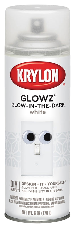 KRYLON Krylon K03152000 Craft Spray Paint, Gloss, White, 6 oz, Can