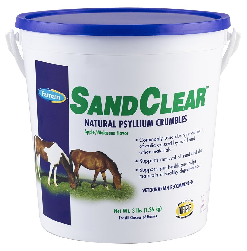 FARNAM Farnam SandClear 10203 Natural Psyllium Crumble, Solid, Slight Apple Flavor, 3 lb HARDWARE & FARM SUPPLIES FARNAM