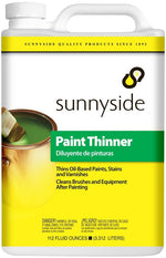 SUNNYSIDE Sunnyside 30588 Paint Thinner, Liquid, Petroleum, Solvent, Clear, 112 oz, Can