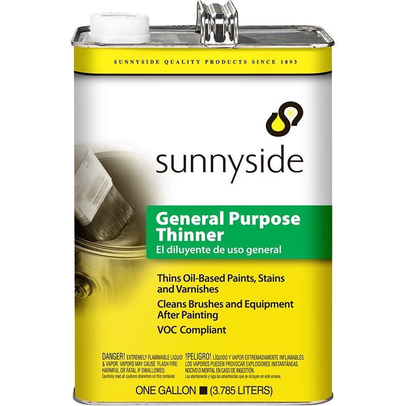 SUNNYSIDE Sunnyside 476G1 Paint Thinner, Liquid, Pungent, Clear, 1 gal