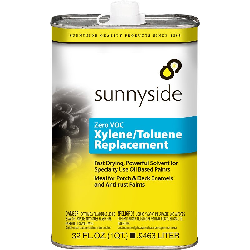 SUNNYSIDE Sunnyside 47432 Xylene/Toluene Thinner, Liquid, Solvent, Clear, 1 qt