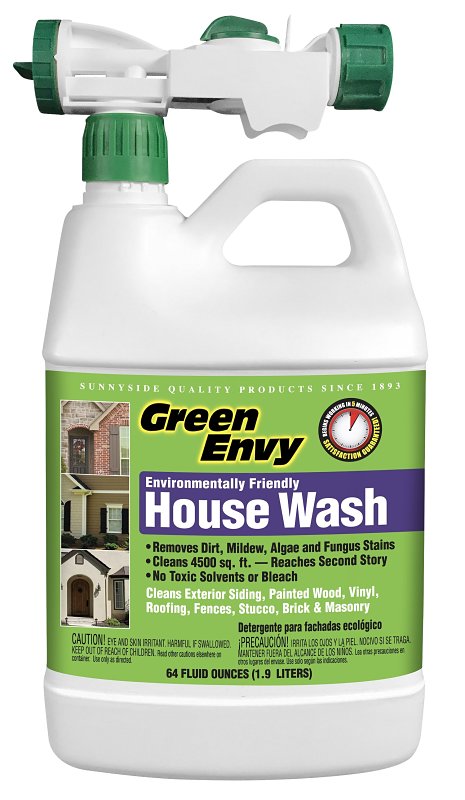 SUNNYSIDE Green Envy 64564 House Wash, Liquid, Clear, 0.5 gal
