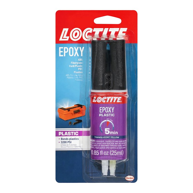 LOCTITE Loctite 1360788 Epoxy Plastic Bonder, Liquid, 25 mL Syringe