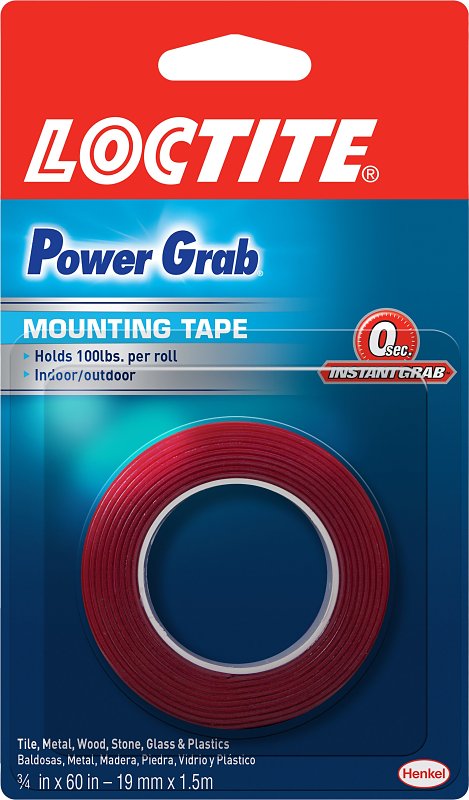 LOCTITE Loctite 1360350 Mounting Tape, 60 in L, 3/4 in W, Clear PAINT LOCTITE