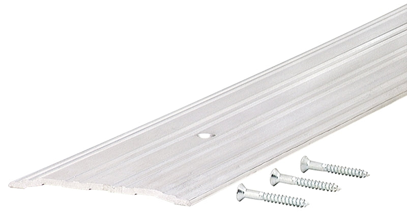 M-D M-D TH042 Series 68387 Threshold, 36 in L, 5 in W, Flat Profile, Aluminum, Silver, Yes