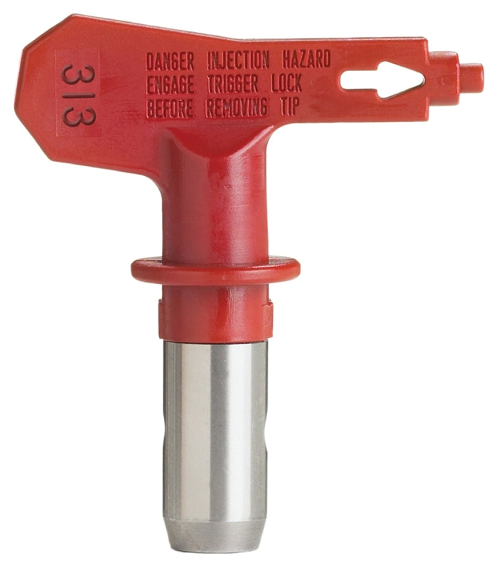 TITAN Titan 662-313 Paint Sprayer Tip, 6 to 8 in W Fan, Red, 0.013 in Tip, Tungsten Carbide PAINT TITAN