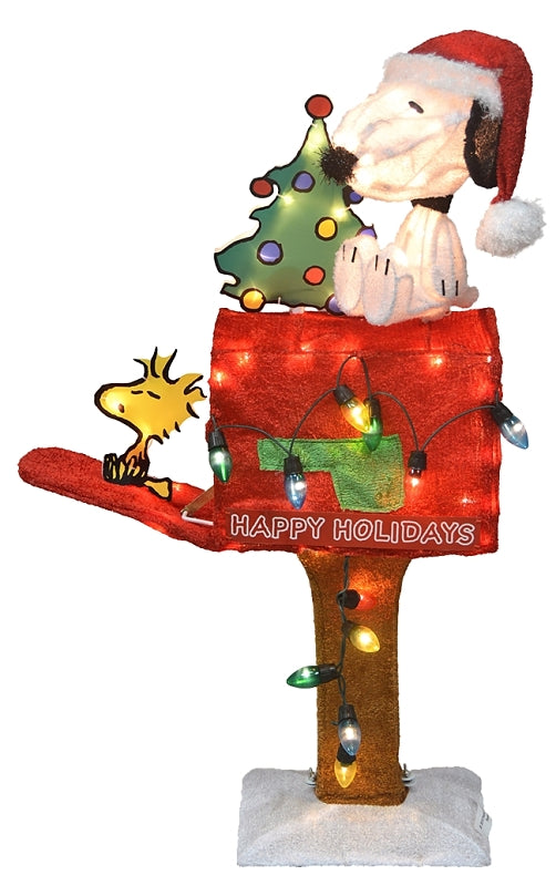 PRODUCTWORKS LLC Productworks LLC 56318 LED Snoopy w/Tree On Mailbox, 32 in HOLIDAY & PARTY SUPPLIES PRODUCTWORKS LLC   