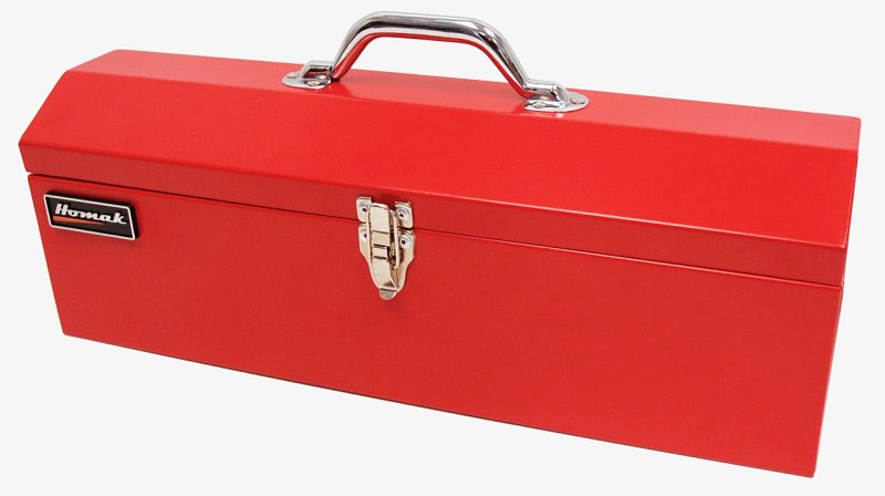 HOMAK MFG. CO., INC. Homak RD00119200 Tool Box, 741 cu-in, Steel, Red, 6 x 19 x 6-1/2 in Outside TOOLS HOMAK MFG. CO., INC.