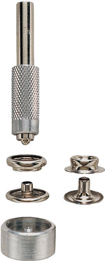 GENERAL General 1265 Snap Fastener Kit, Solid Brass, Nickel
