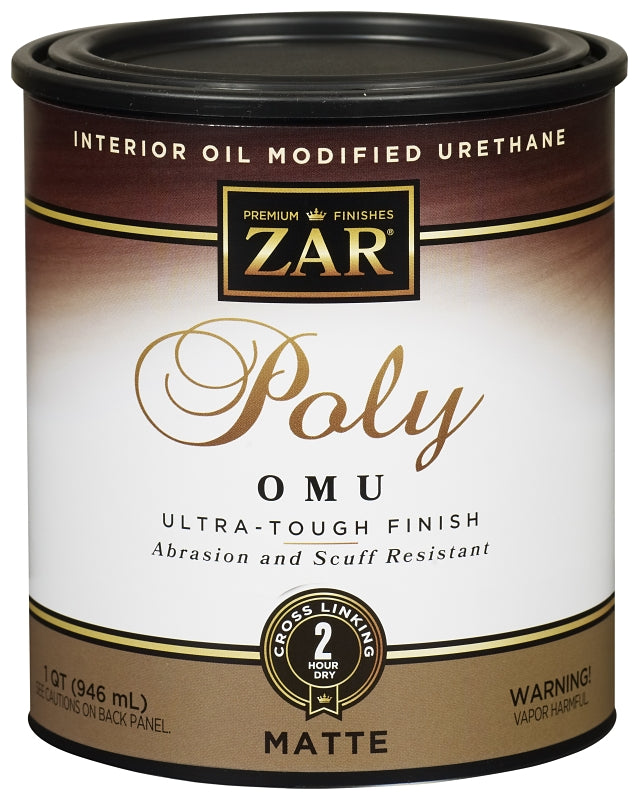 ZAR ZAR 36412 Polyurethane, Water Base, Antique Flat, Liquid, 1 qt Can