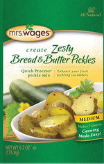 MRS. WAGES Mrs. Wages W659-J6425 Zesty Bread and Butter Pickle, 6.2 oz Pouch HOUSEWARES MRS. WAGES