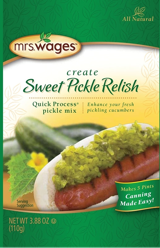 MRS. WAGES Mrs. Wages W660-J4425 Sweet Pickle Relish, 3.9 oz Pouch HOUSEWARES MRS. WAGES
