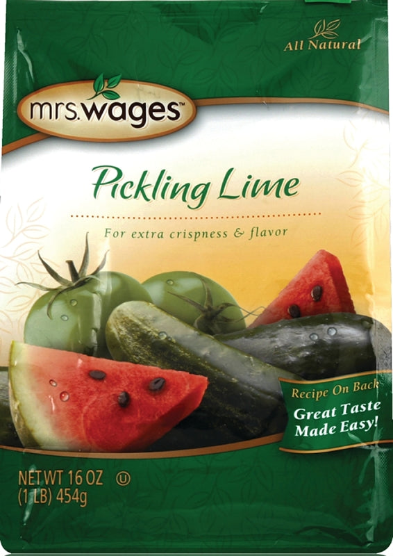 MRS. WAGES Mrs. Wages W502-D3425 Pickling Lime Mix, 16 oz Bag