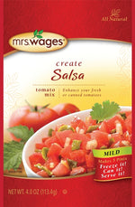 MRS. WAGES Mrs. Wages W664-J7425 Salsa Tomato Mix, 4 oz Pouch HOUSEWARES MRS. WAGES