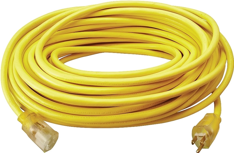 WOODS Southwire 2589SW0002 Extension Cord, 12 AWG Cable, 100 ft L, 15 A, 125 V, Yellow