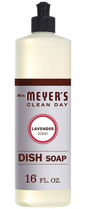 MRS. MEYERS Mrs. Meyer's 11103 Biodegradable Dish Soap, 16 oz, Liquid, Floral, Colorless CLEANING & JANITORIAL SUPPLIES MRS. MEYERS