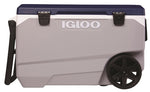 IGLOO Igloo Maxcold Latitude Series 34547 Roller Cool Box, 90 qt Cooler, Polyethylene, Aegean Sea/Carbonite OUTDOOR LIVING & POWER EQUIPMENT IGLOO