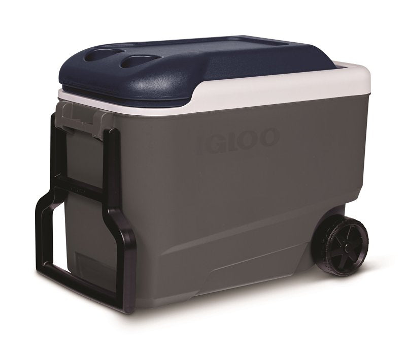 IGLOO Igloo 0034226 Roller Cooler, 40 qt Cooler, Polyurethane, Gray