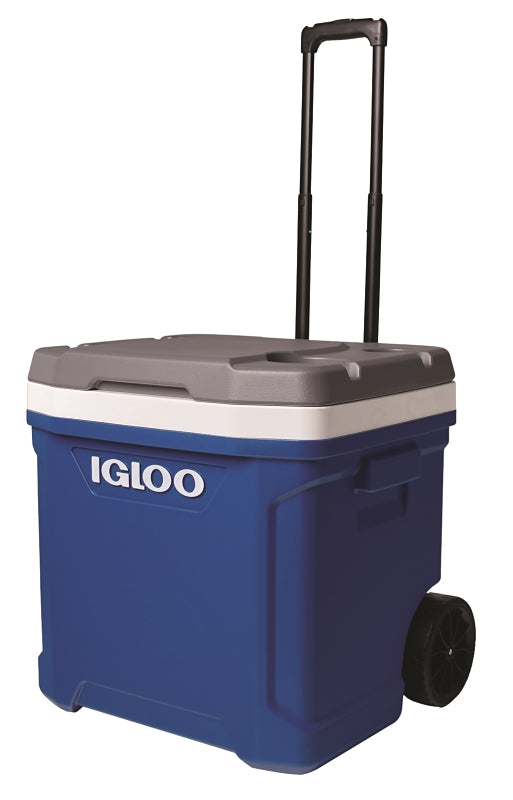 IGLOO Igloo Ecocool Series 0034664 Latitude Roller Cooler, 60 qt Cooler, Majestic Blue/Meteorite