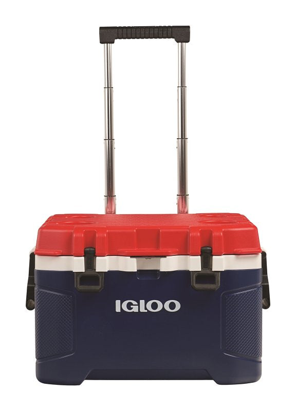 IGLOO Igloo Trailmate Series 00035110 Roller Cooler, 52 qt Cooler, Americana