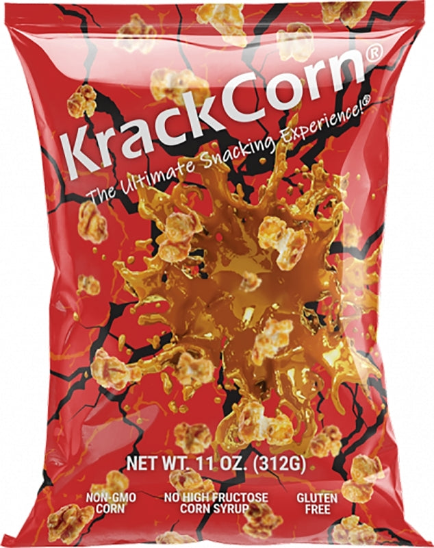 KRACKCORN KrackCorn 860003389515 Popcorn, Caramel, Salt, Savory, Sweet, 11 oz Bag HOUSEWARES KRACKCORN