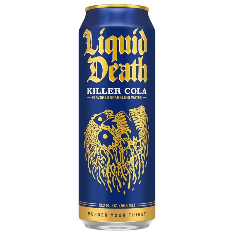 LIQUID DEATH Liquid Death 1700220 Sparkling Water, Killer Cola, 19.2 oz Can