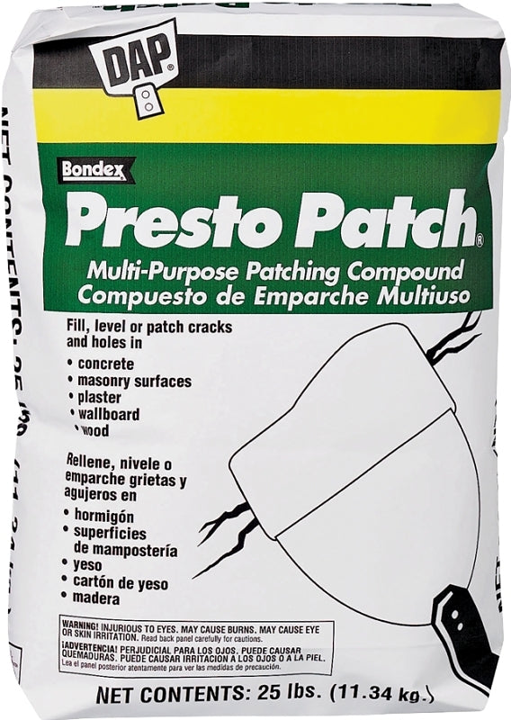 DAP DAP Presto Patch 58552 Patching Compound, White, 25 lb Bag