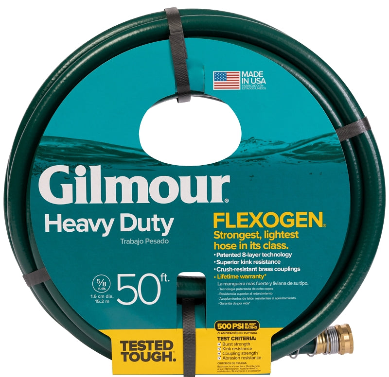 GILMOUR MFG Gilmour 864501-1001 Garden Hose, 5/8 in, 50 ft L, Green