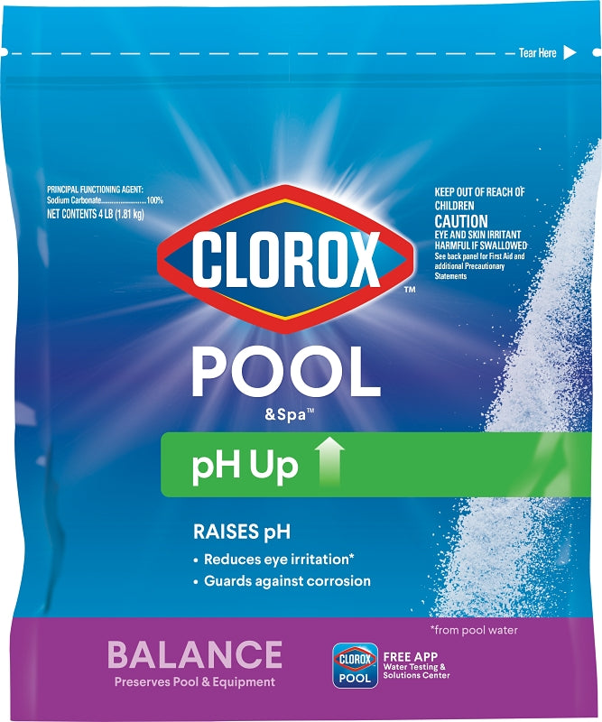 CLOROX Clorox 12104CLX pH Up, Granular, White, 4 lb