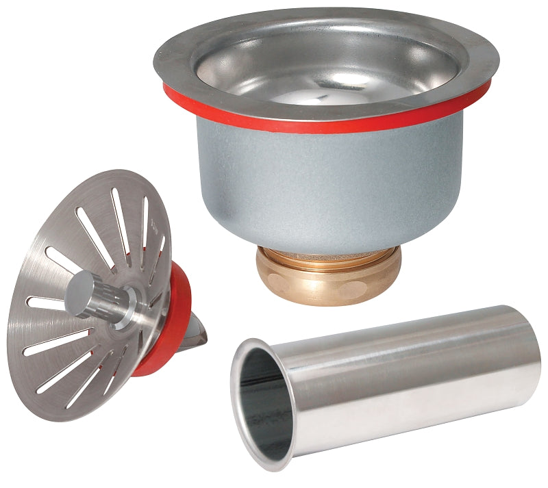 KEENEY Keeney 1436SST Sink Strainer, Brass/Stainless Steel/Thermoplastic Elastomer PLUMBING, HEATING & VENTILATION KEENEY