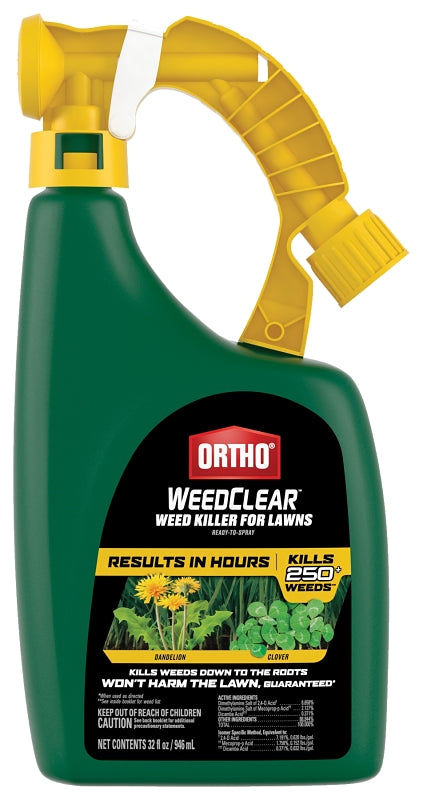ORTHO Ortho 0204910 Ready-to-Use Lawn Weed Killer, Liquid, Spray Application, 32 oz Bottle LAWN & GARDEN ORTHO