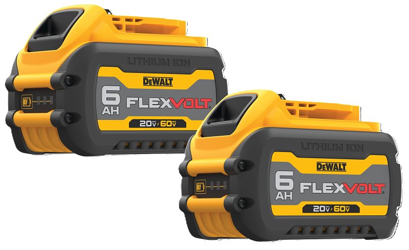 DEWALT DEWALT DCB606-2 Rechargeable Battery Pack, 20/60 V Battery, 6 Ah
