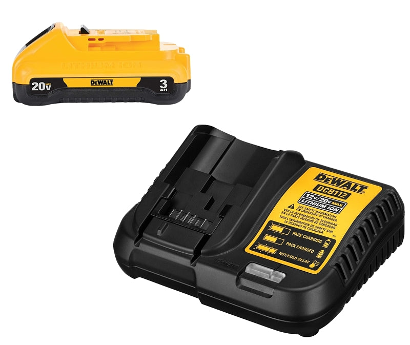 DEWALT DEWALT DCB230C Power Tool Battery Kit, 20 V Input, 3 Ah, 1-Battery, Battery Included: Yes TOOLS DEWALT