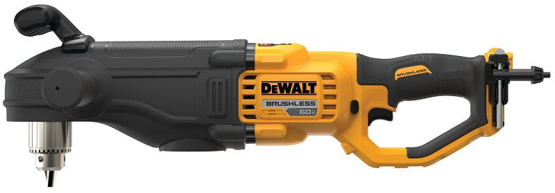 DEWALT DEWALT DCD470B In-Line Stud and Joist Drill, Tool Only, 60 VDC, 1/2 in Chuck, Keyed Chuck TOOLS DEWALT