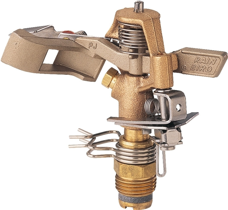RAINBIRD Rain Bird 25PJDAC Impact Sprinkler, 1/2 in Connection, 8 to 12 ft, Brass LAWN & GARDEN RAINBIRD