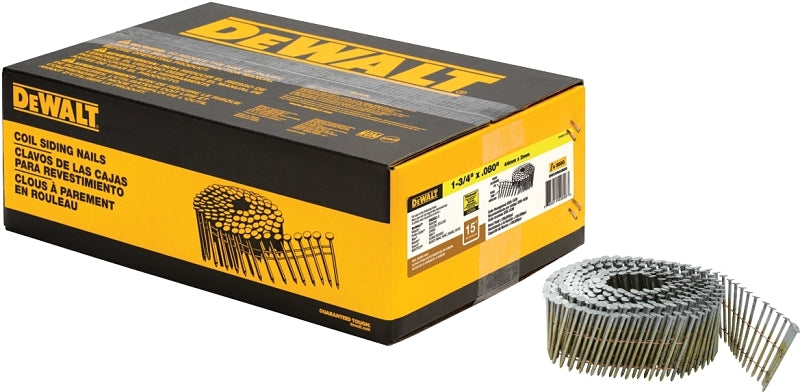 DEWALT DEWALT DWC5R80BDG Siding Nail, 1-3/4 in L, 14 ga, Steel, Galvanized, Round Head, Ring Shank HARDWARE & FARM SUPPLIES DEWALT