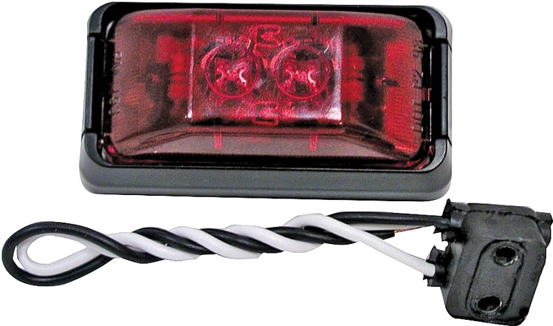 PETERSON MFG PM V153KR Marker Light Kit, 12 V, LED Lamp, Red Lens, Bracket Mounting AUTOMOTIVE PETERSON MFG