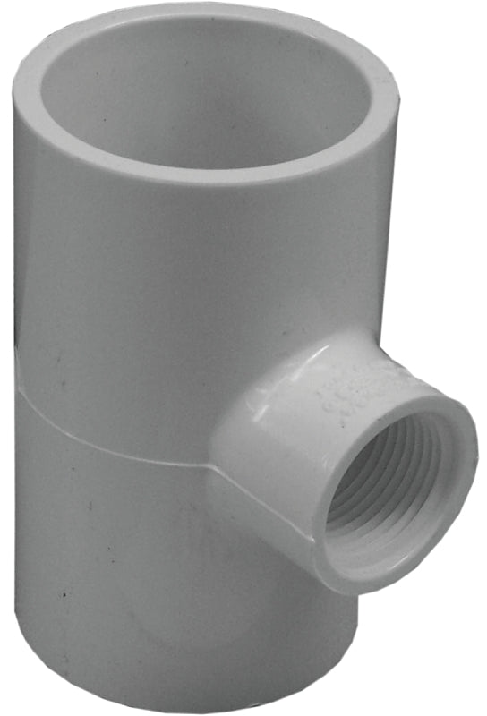 IPEX USA LLC-CANPLAS Xirtec 035874 Reducing Tee, 1-1/2 x 3/4 in, Socket FNPT, PVC, White, SCH 40 Schedule, 330, 480 psi Pressure LAWN & GARDEN IPEX USA LLC-CANPLAS
