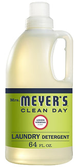 MRS MEYERS Mrs. Meyer's Clean Day 14631 Laundry Detergent, 64 oz Bottle, Liquid, Lemon Verbena