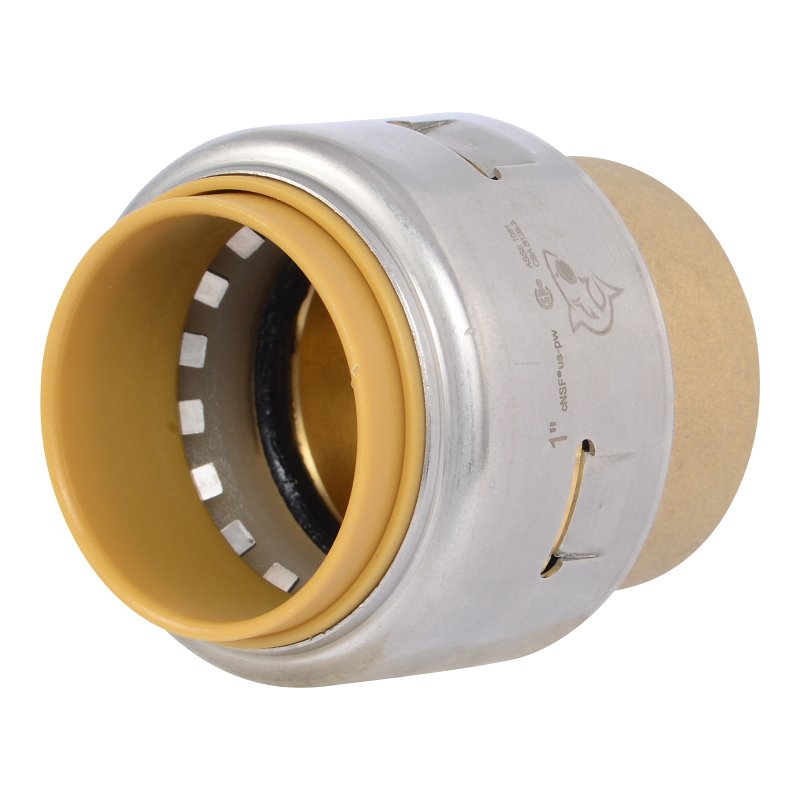 SHARKBITE SharkBite Max Series UR520A Push-to-Connect End Stop, 1 in, Brass/Stainless Steel, 400 psi Pressure PLUMBING, HEATING & VENTILATION SHARKBITE