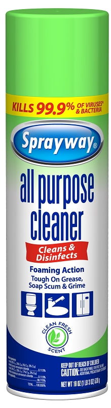 SPRAYWAY Sprayway SW5002R All-Purpose Cleaner, 19 oz Aerosol Can, Gas CLEANING & JANITORIAL SUPPLIES SPRAYWAY